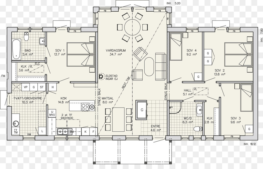 Plan De Piso，Zona Residencial PNG