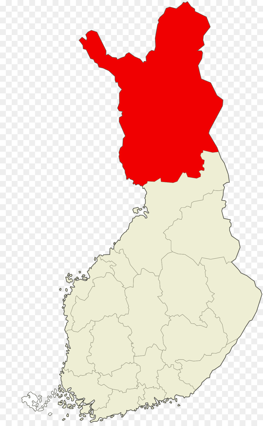 Laponia，Subregiones De Finlandia PNG