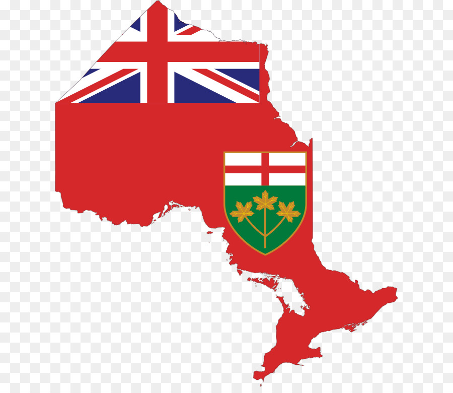 Mapa De Ontario，Bandera PNG