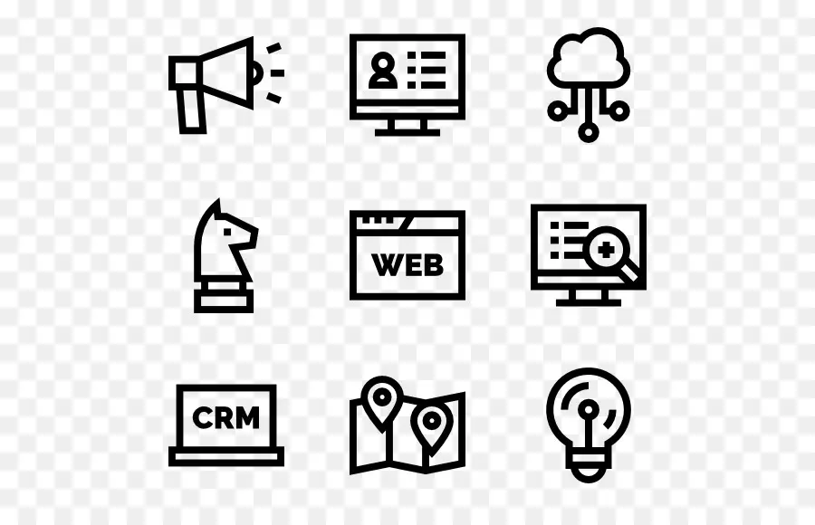 Iconos De Tecnología，Web PNG