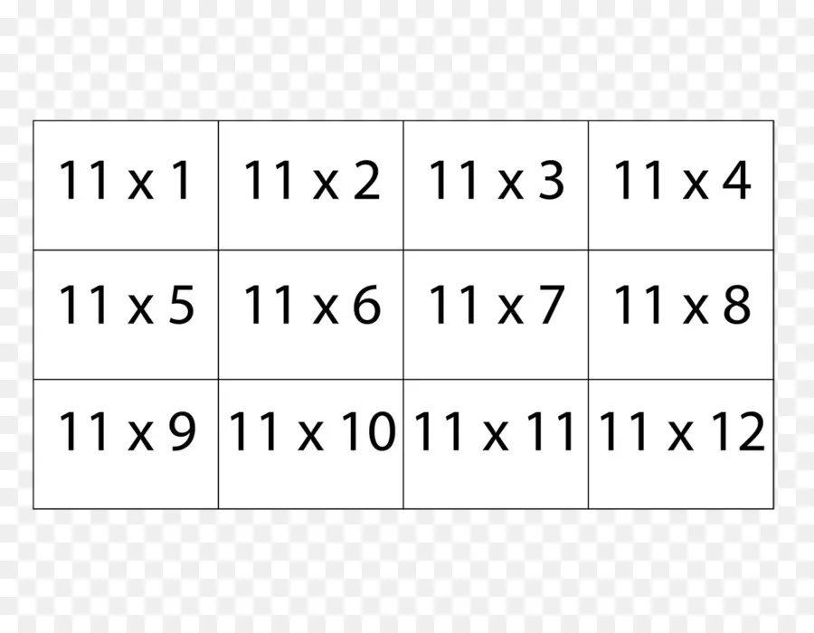 Tabla De Multiplicación，Flashcard PNG