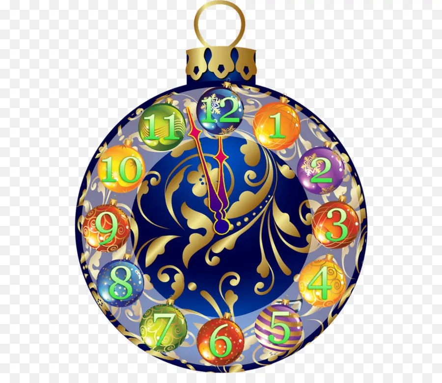 Adorno De Reloj，Navidad PNG