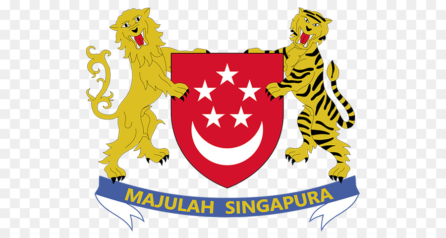 Singapur，Escudo De Armas De Singapur PNG
