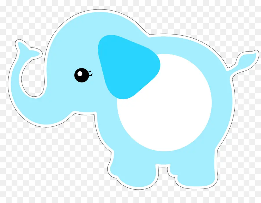 Elefante Azul，Dibujos Animados PNG