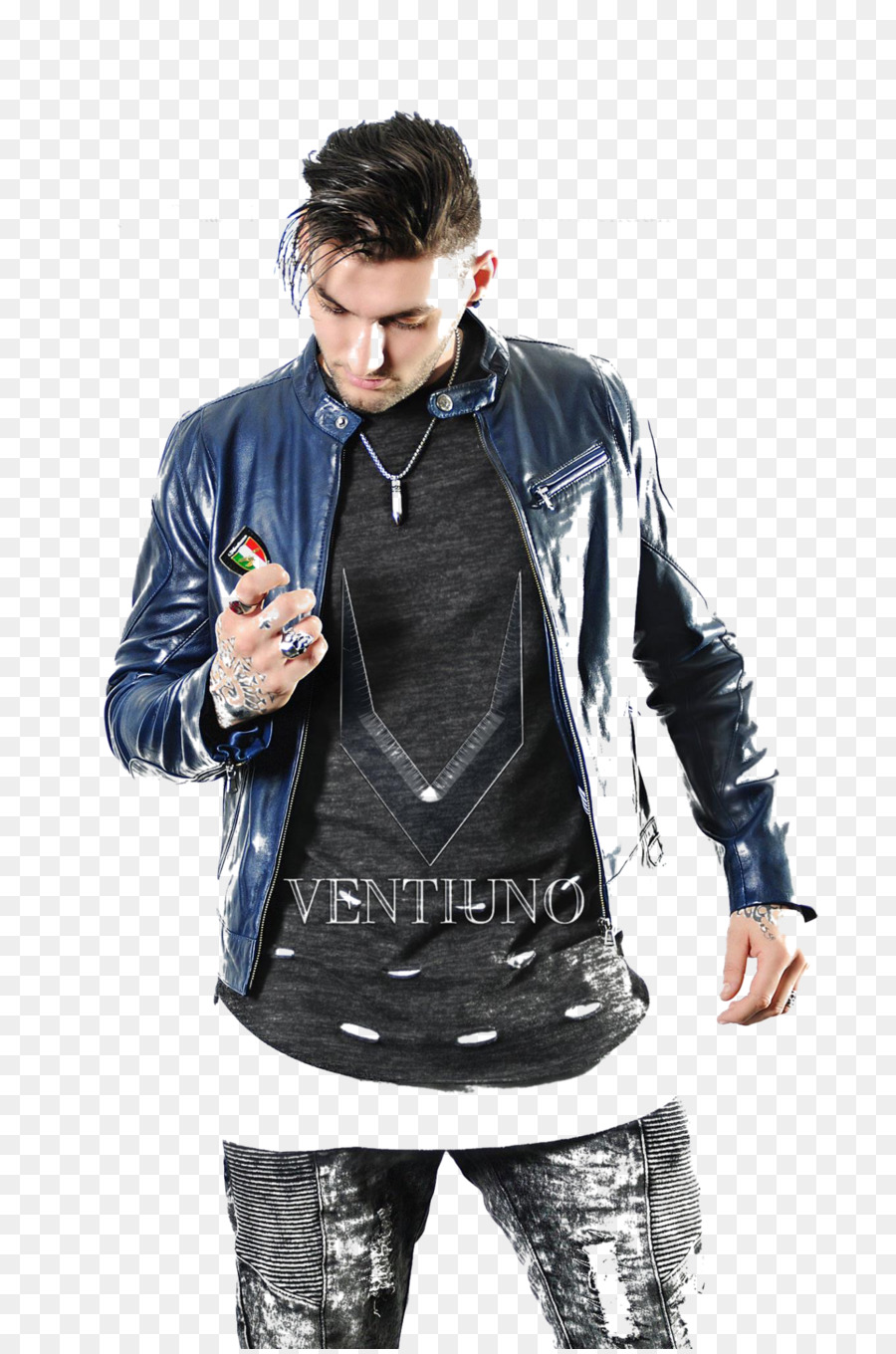 Ventiuno De París，Chaqueta De Cuero PNG