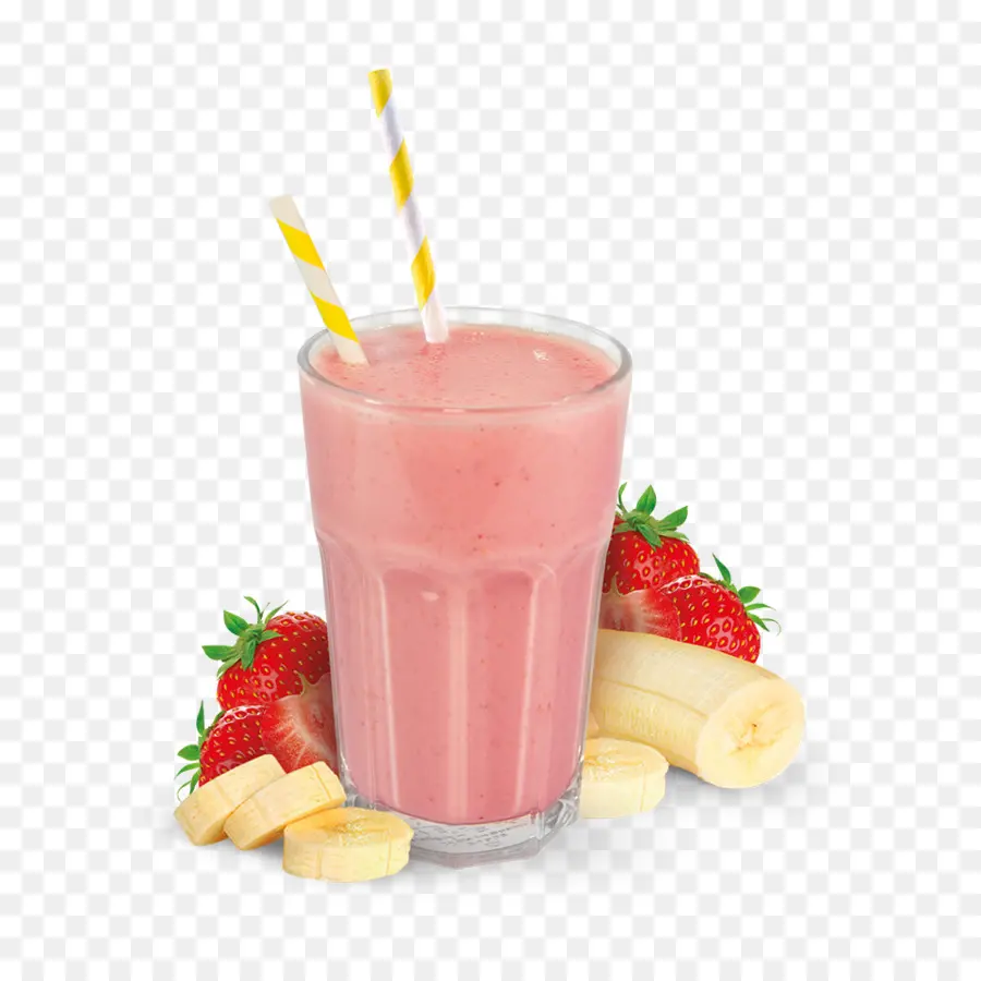 Batido De Fresa，Fresas PNG