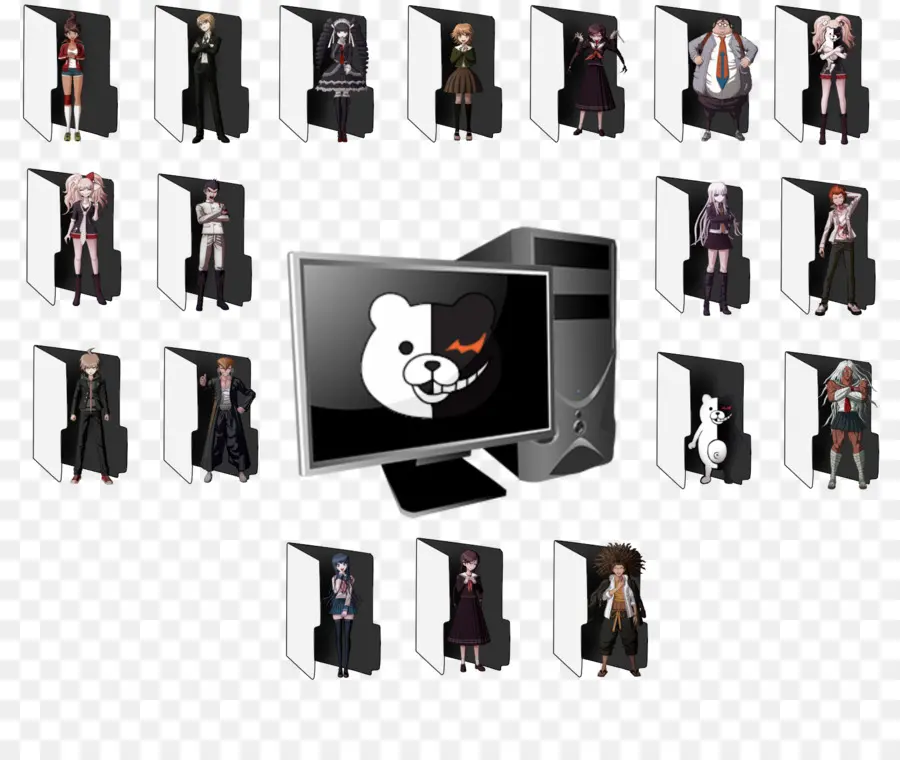 Danganronpa 2 Adiós Desesperación，Ratón De Computadora PNG