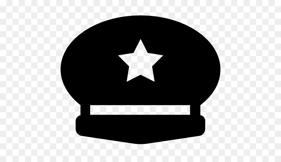 Sombrero De Policía Negro，Estrella PNG