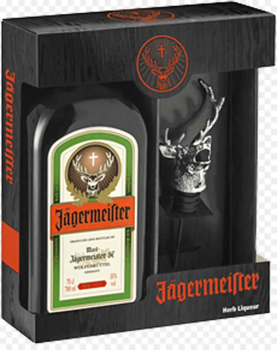 Botella Jagermeister，Licor De Hierbas PNG