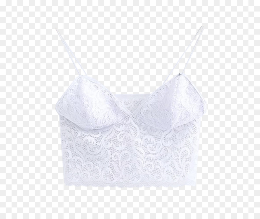 Bralette De Encaje Blanco，Lencería PNG