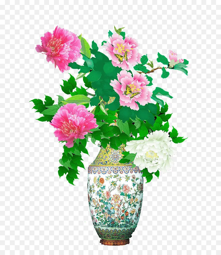 Chinoiserie，Diseño Floral PNG