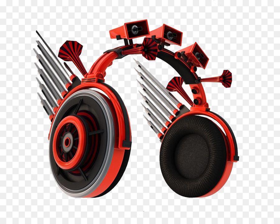 Auriculares Futuristas，Audio PNG