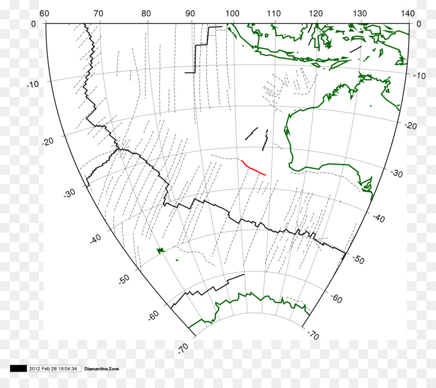 Diamantina Zona De Fractura，En El Océano Índico PNG