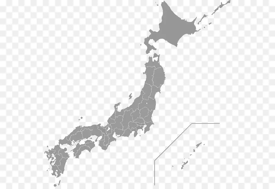 Japón，Mapa PNG