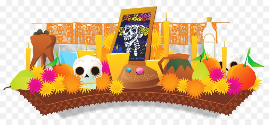 Altar Del Día De Muertos，Dia De Muertos PNG