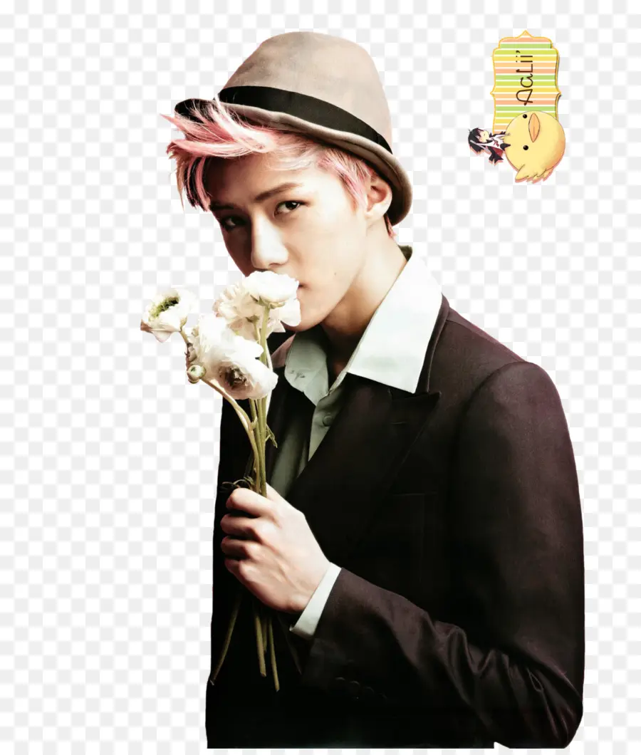 Hombre Con Flores，Hombre PNG