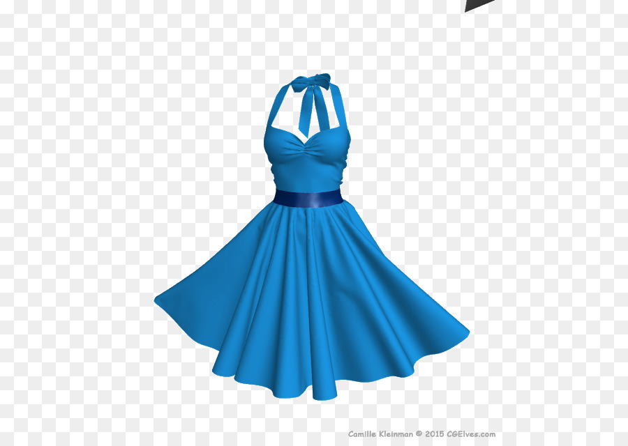 Vestido，Azul PNG