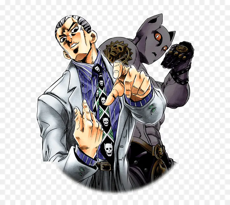 Yoshikage Kira，Jotaro Kujo PNG