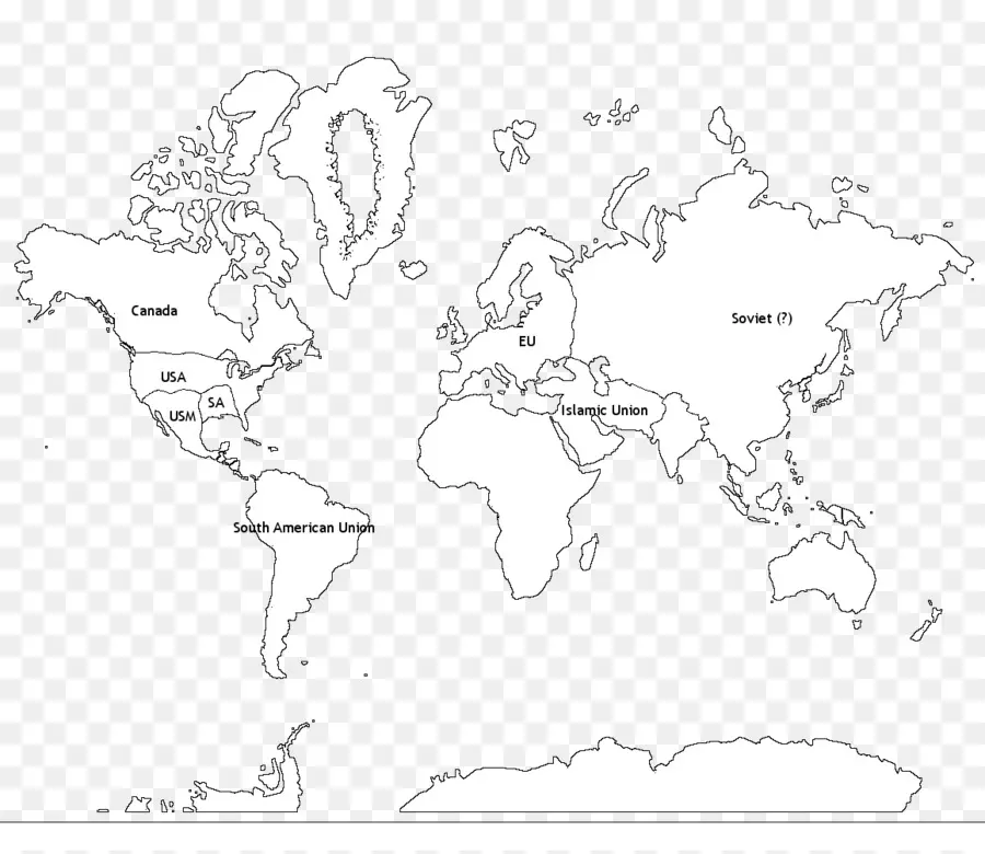 Mapa Mundial，Continentes PNG