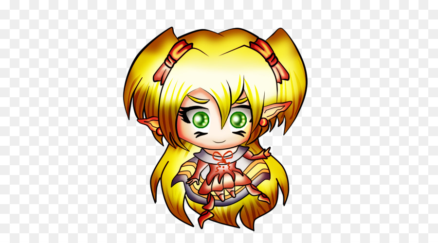 Chica Anime，Pelo Rubio PNG