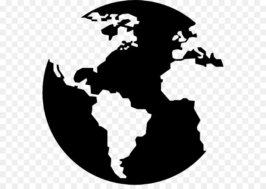 Globo Blanco Y Negro，Mundo PNG