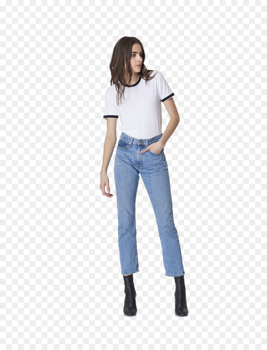 Camiseta，Jeans PNG