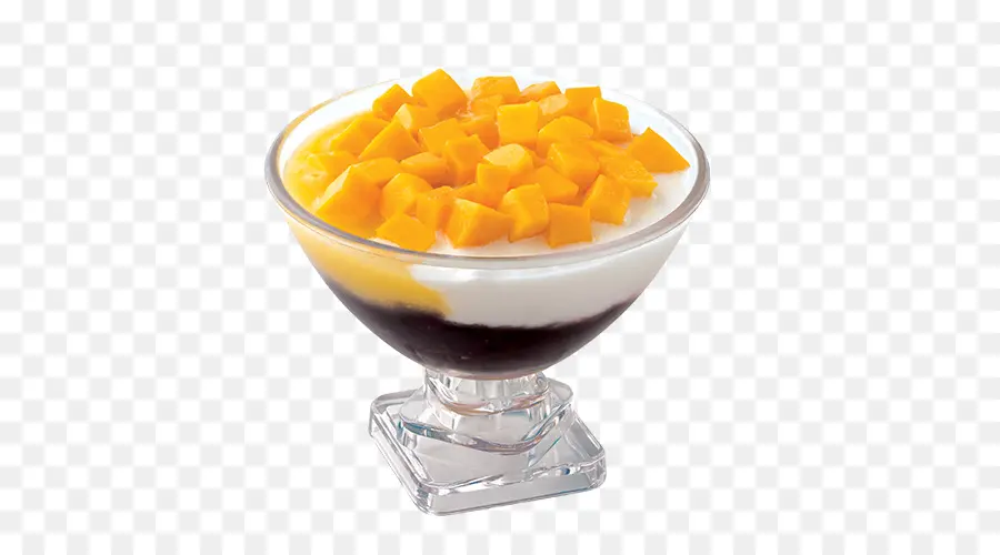 Tazón De Postre De Mango，Fruta PNG