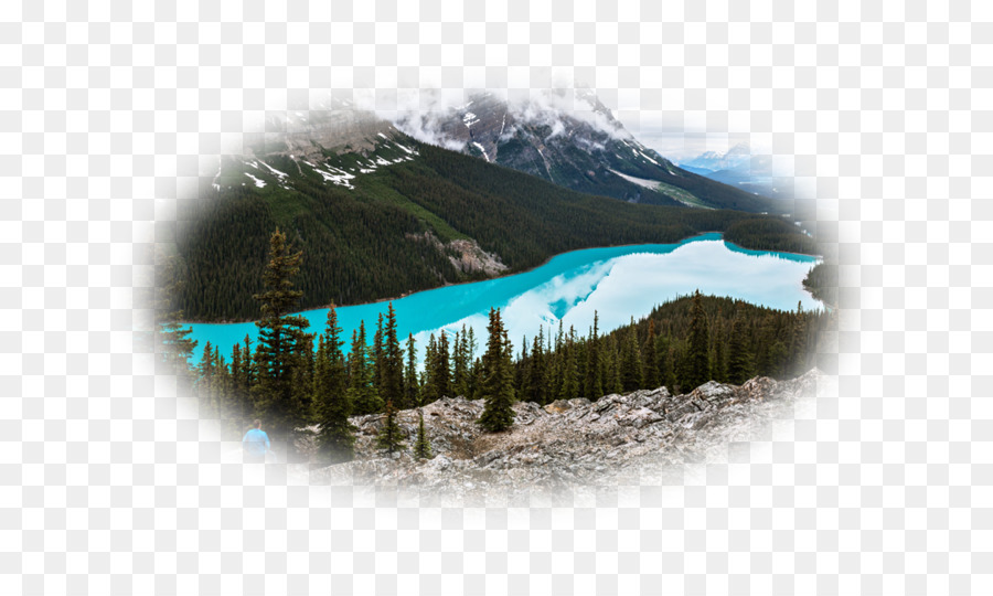 Peyto Lake，Montaje De Escenografía PNG