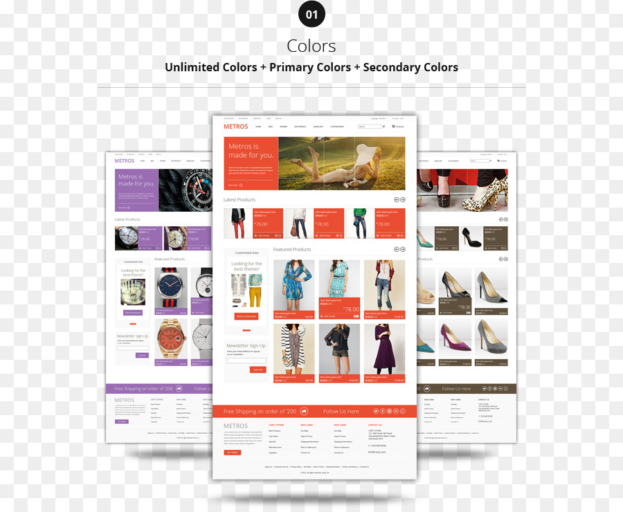 Prestashop，El Diseño Web Responsivo PNG