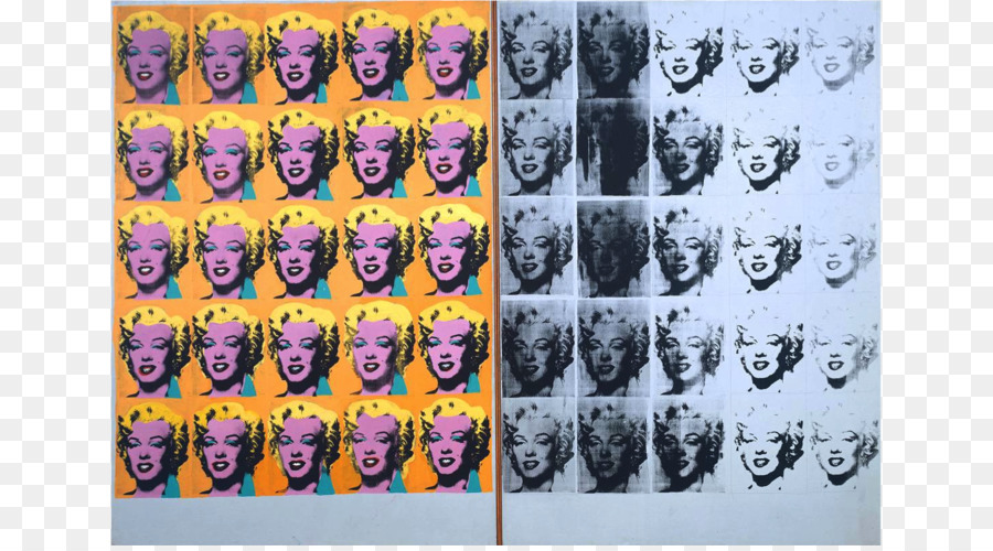 Díptico De Marilyn，Las Latas De Sopa Campbell PNG