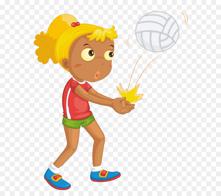 Niña Jugando Voleibol，Deporte PNG