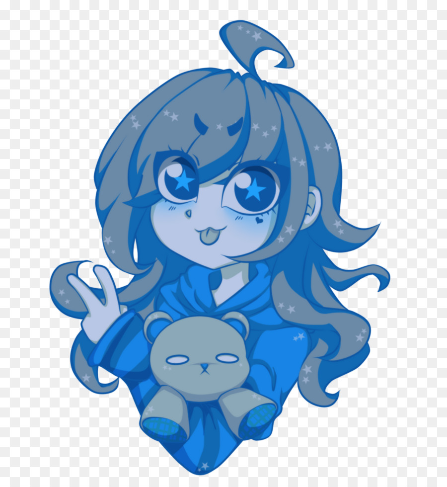 Pulpo，Azul PNG