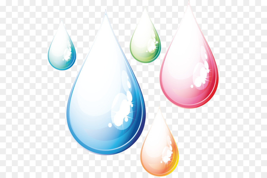 Gotas De Colores，Agua PNG