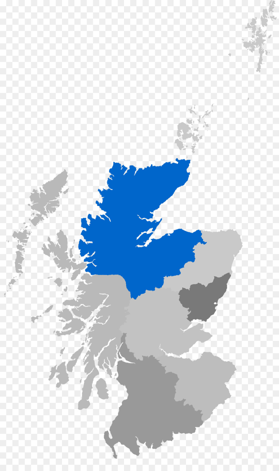 Escocia，Mapa PNG