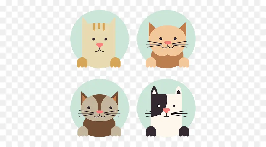 Gatos De Dibujos Animados，Lindo PNG