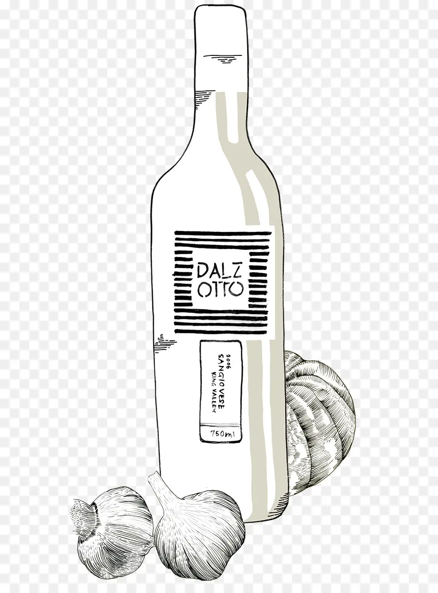 Botella De Vino，Ajo PNG