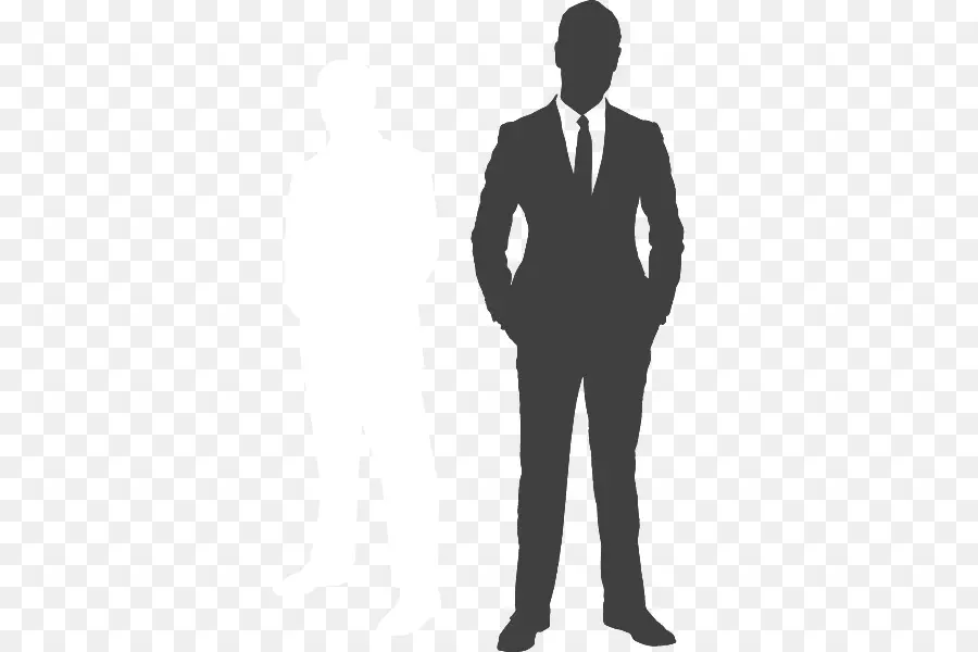 Silueta De Hombre En Traje，Negocio PNG