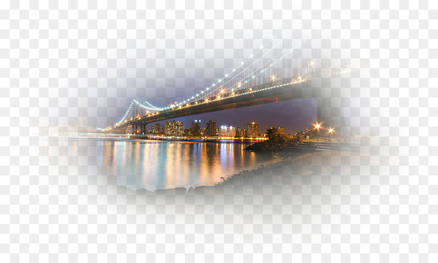 Puente De Noche，Paisaje Urbano PNG