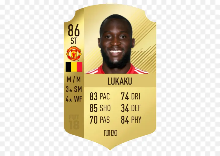 Romelu Lukaku，La Fifa 18 PNG