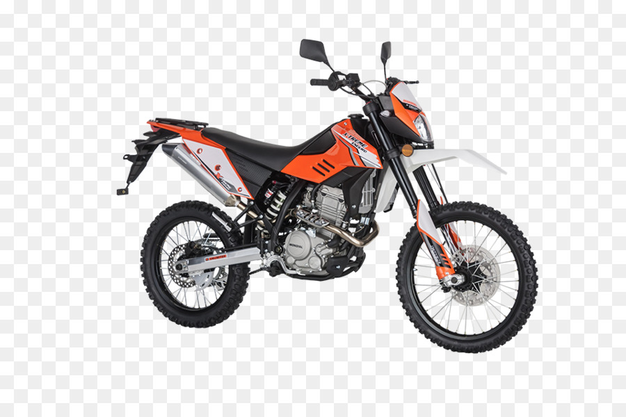 Moto De Cross Naranja，Motocicleta PNG