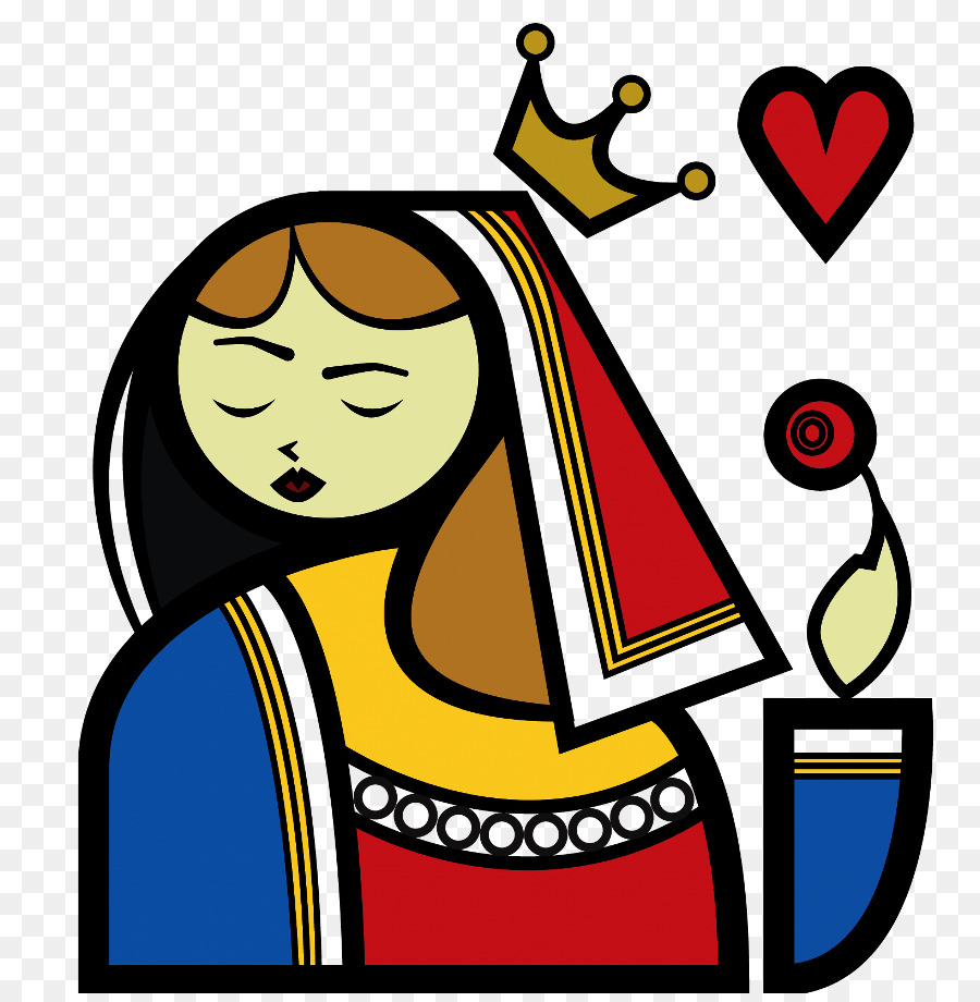 Reina De Corazones，Naipe PNG