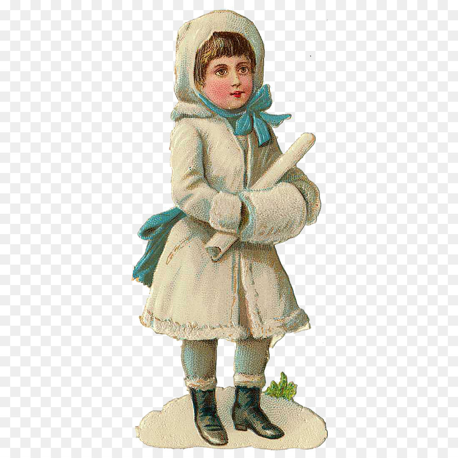 Chica De Invierno Vintage，Chica PNG