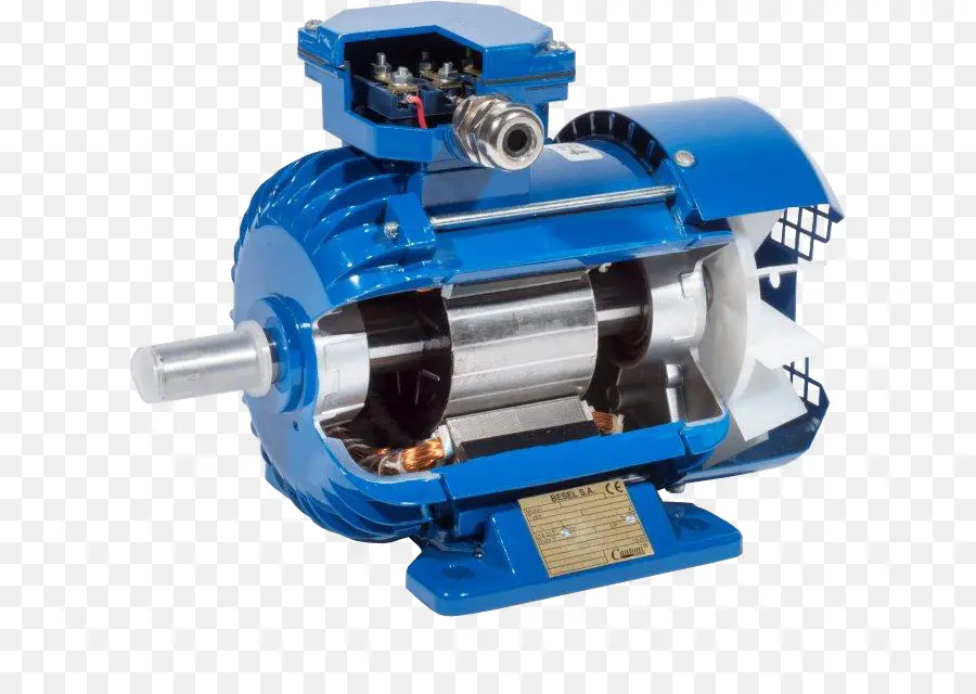 Motor Eléctrico Azul，Máquina PNG