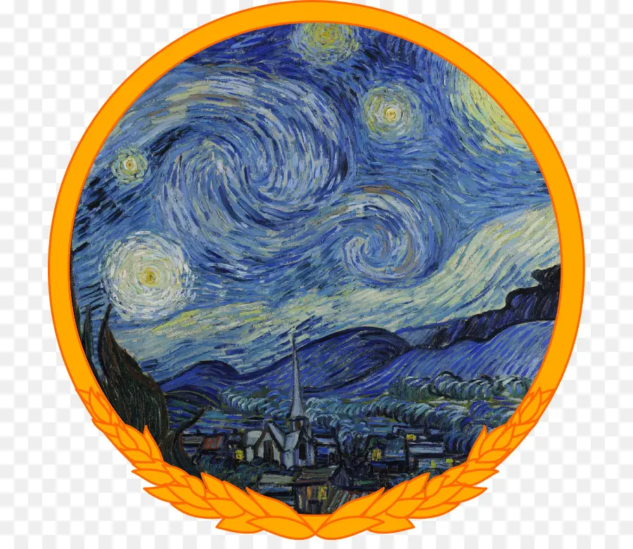 Noche Estrellada，Vicente Van Gogh PNG