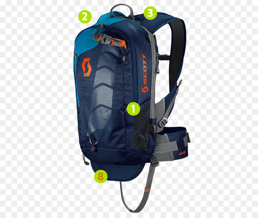 Mochila Azul，Senderismo PNG