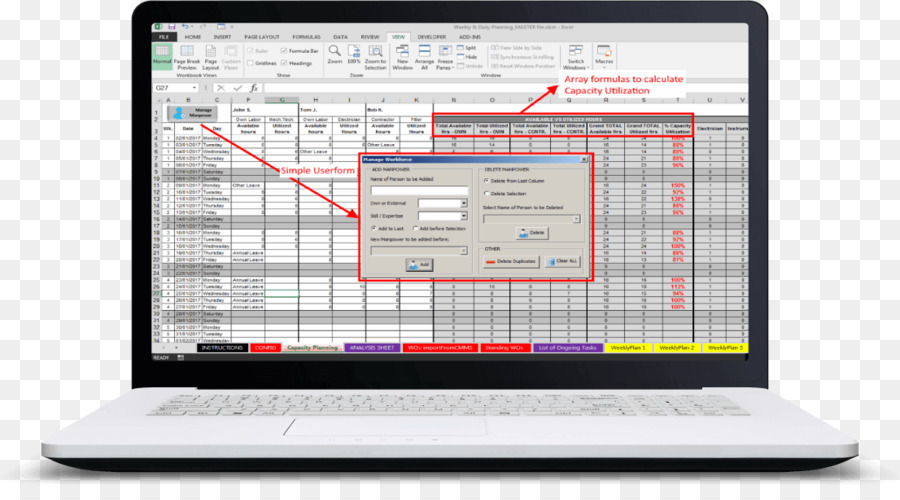 Microsoft Excel，Plantilla PNG