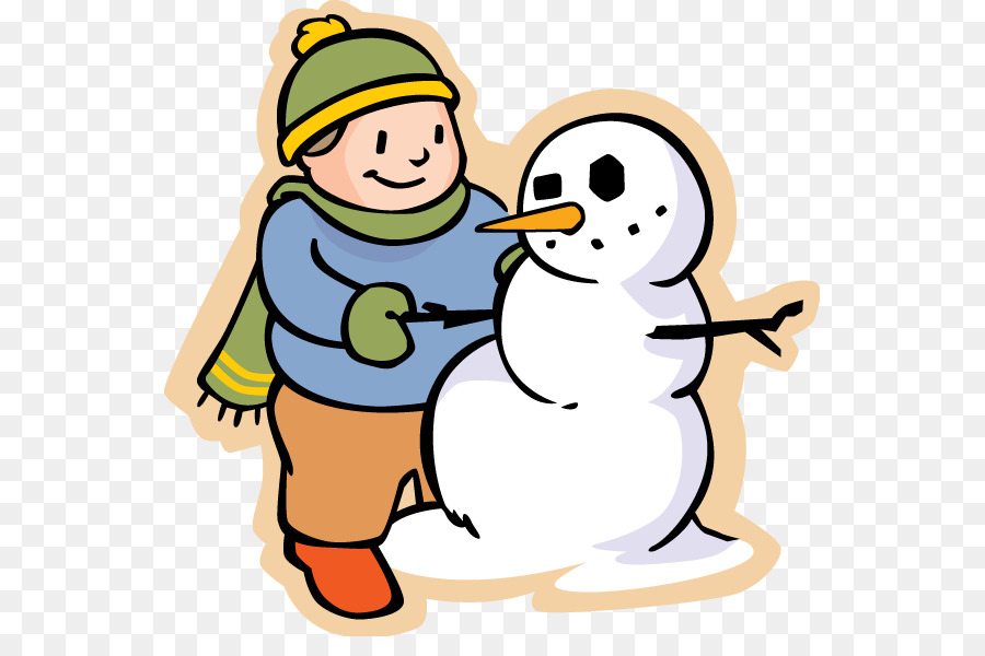 Niño Con Muñeco De Nieve，Invierno PNG