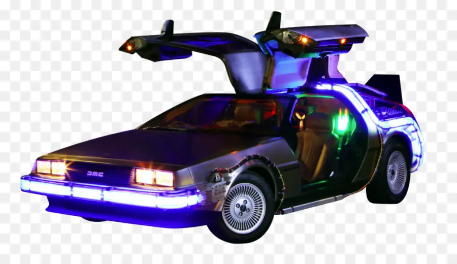 Coche，Máquina Del Tiempo Delorean PNG