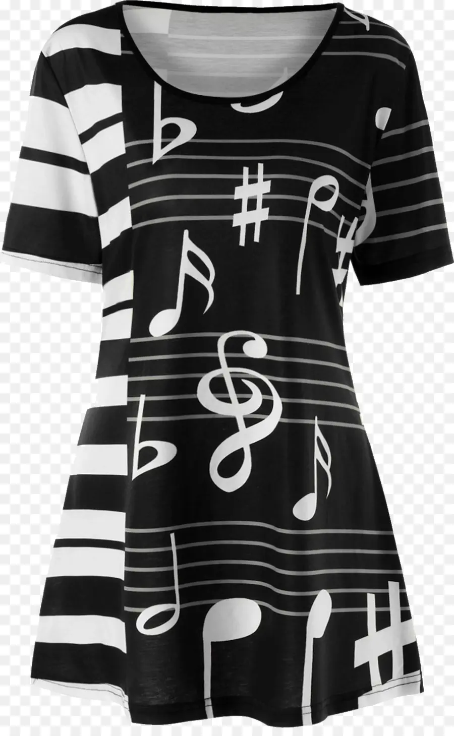 Camisa De Notas Musicales，Música PNG