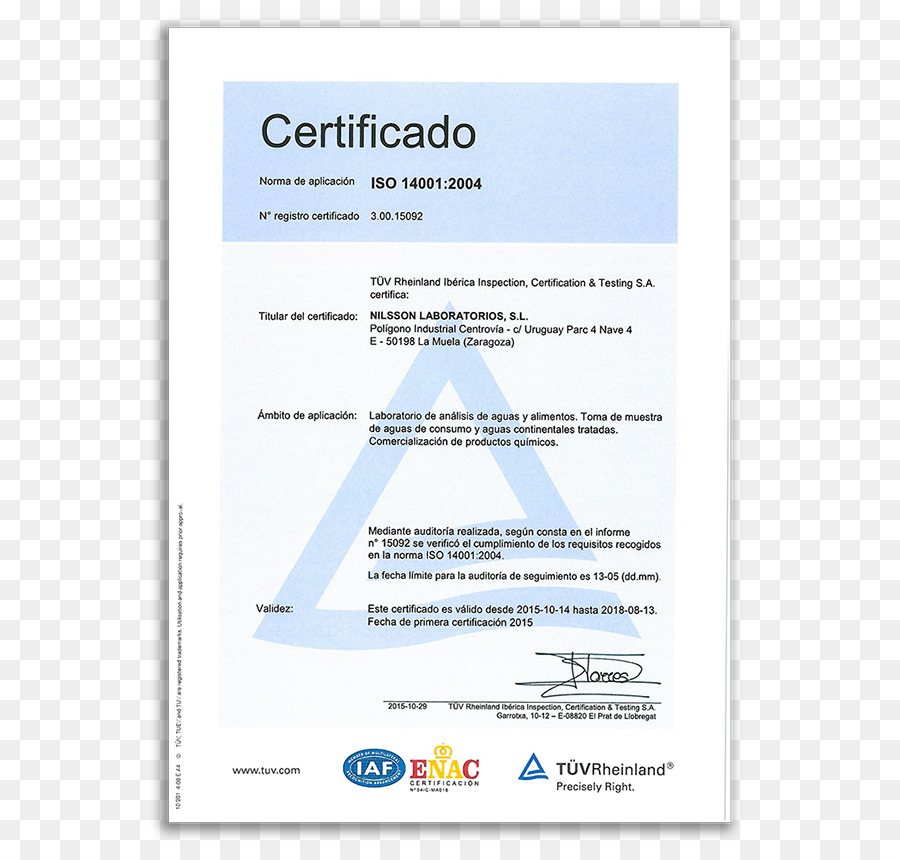 Certificado，Iso PNG